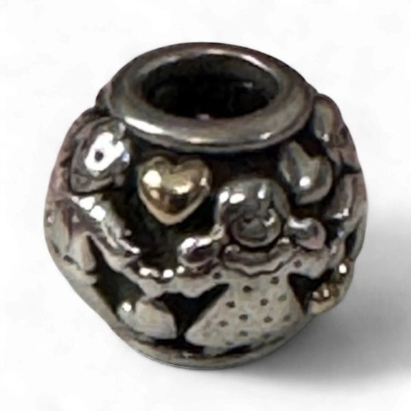 Pandora Sterling Silver 14K Family Forever Charm Bead - Picture 2 of 5